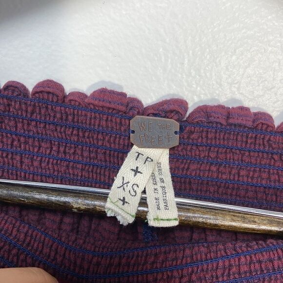 Free People | We The Free Lexington Off Shoulder Tee Red Sz XS - Picture 5 of 7